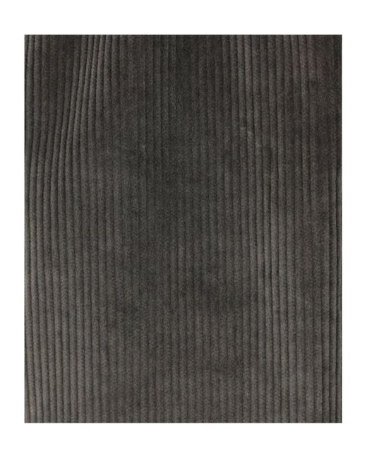 Sease Gray Corduroy Drawstring Pants for men