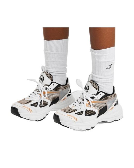 Axel Arigato White Marathon Leather And Mesh Trainers