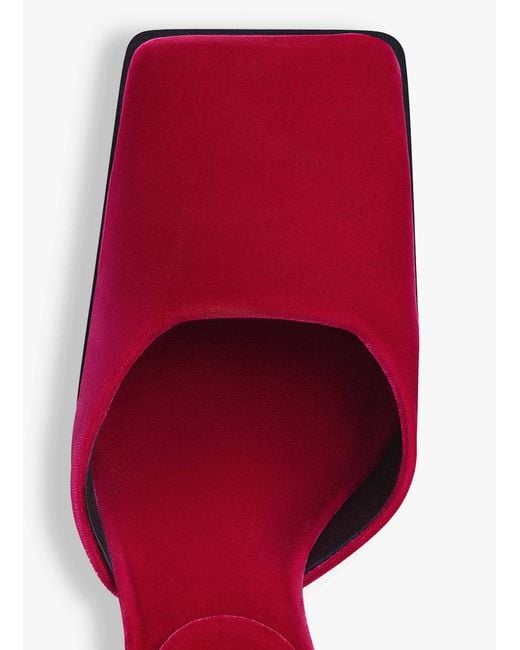 Alaïa Red Square-Toed High Heels