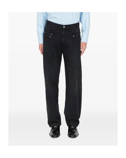MM6 by Maison Margiela Black Rivet-Detail Jeans for men