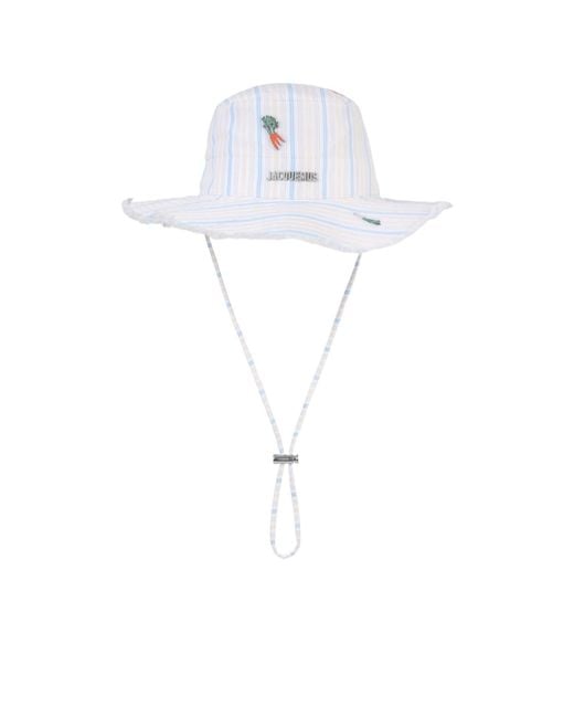 Jacquemus White The Artichaut Bucket Hat for men