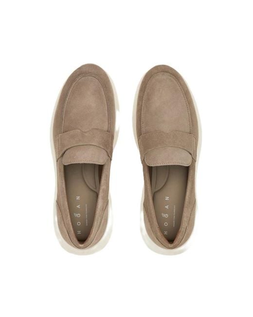 Hogan Gray Interactive³ Suede Sneakers for men