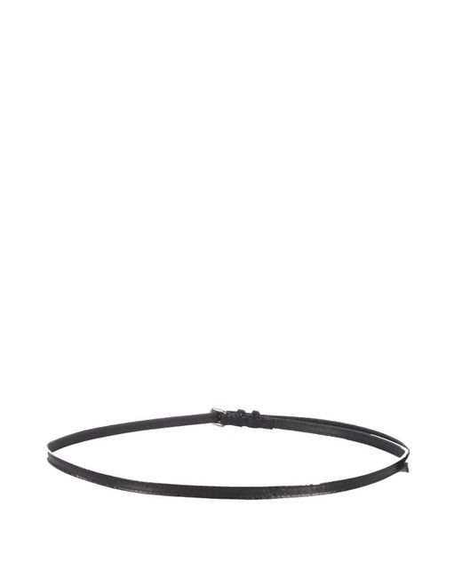 Philosophy Di Lorenzo Serafini White High-Shine Buckle Belt