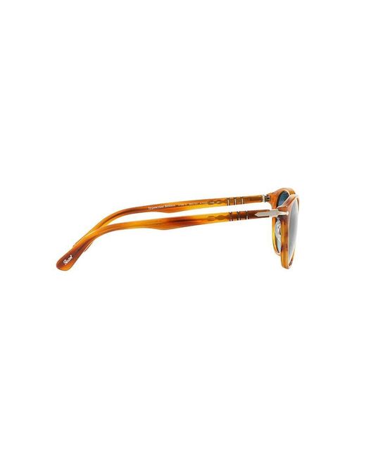 Persol Blue Round Frame Sunglasses for men