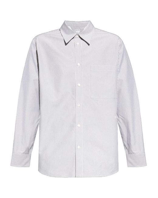 Bottega Veneta White Striped Shirt for men