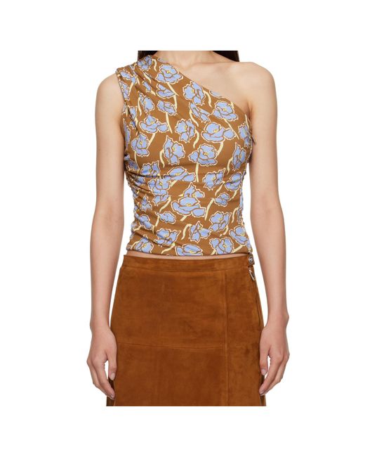 Versace Brown Patterned Top