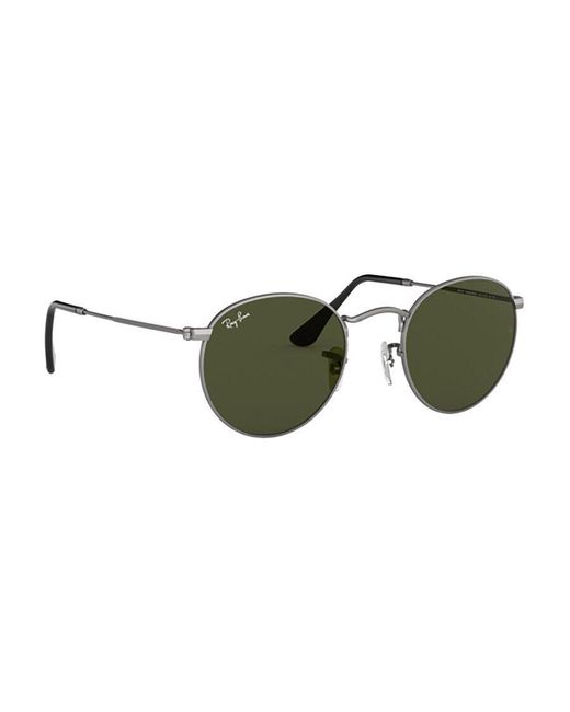 Ray-Ban Green Round Frame Sunglasses for men