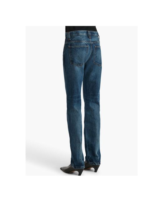 Khaite Blue Farley Straight-Leg Jeans