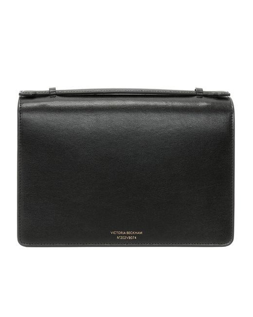 Victoria Beckham Black Flap Shoulder Bag