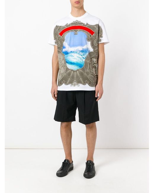 Givenchy Blue Columbian Printed T-Shirt for men