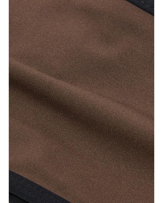 Totême Brown Strapless Bikini Top