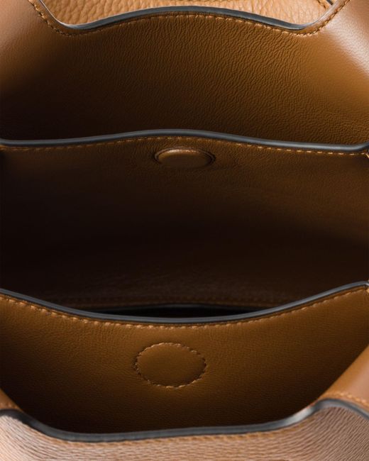 Prada Brown Liaison Mini Leather Handbag