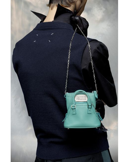 Maison Margiela Green Zippered Shoulder Bag