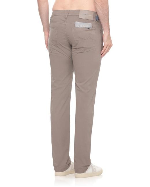 Jacob Cohen Gray Five-Pocket Pants for men