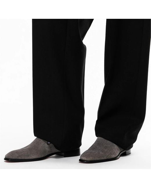 Christian Louboutin Gray Slip-On Business Casual Shoes for men