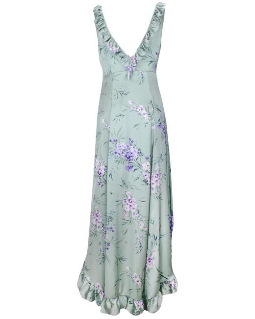 Aniye By Blue Floral-Print Ruffled Midi Dress