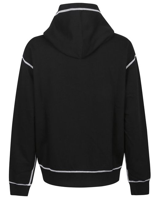 Dolce & Gabbana Black Sweatshirt With Hat for men