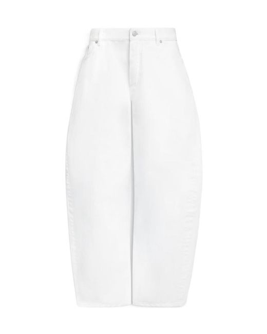 Alaïa White Alaïa Rodeo Curved-Leg Jeans