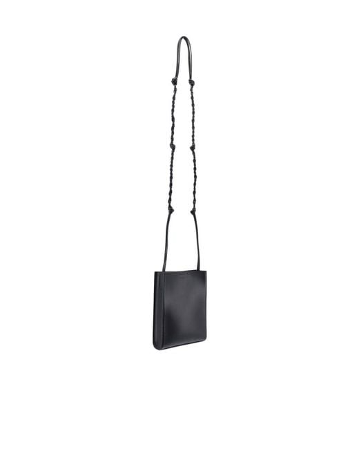 Jil Sander Black Tangle Small Shoulder Bag for men