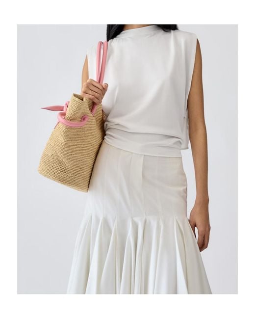 Jacquemus White Le Marcel Moisson Tie-Back Top