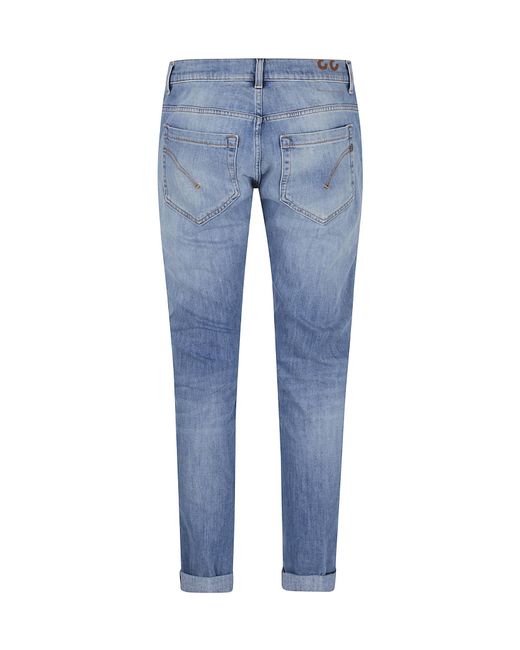 Dondup Blue Pocket Denim Trousers for men