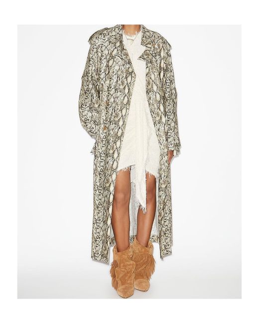 Isabel Marant White Freanne Coat