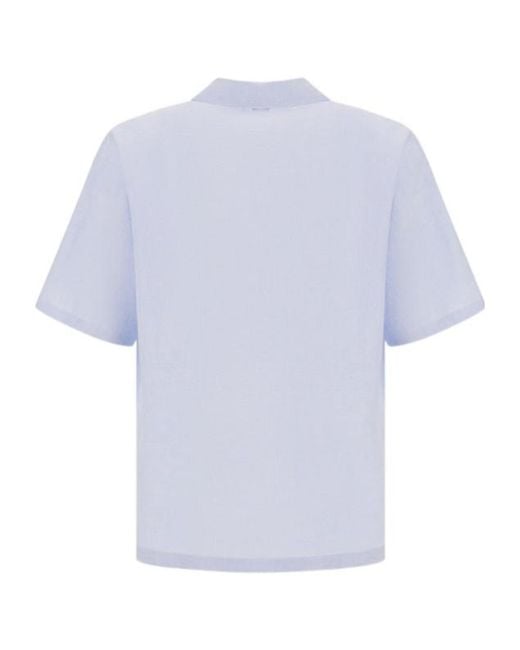 Herno Blue Short-Sleeved Shirt for men