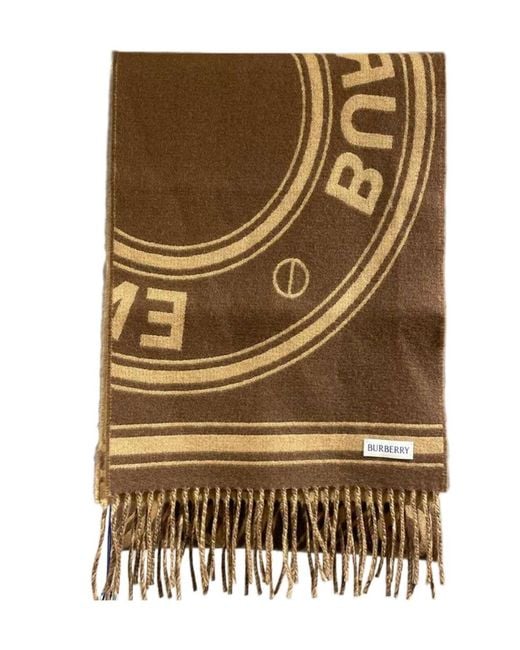 Burberry Metallic Letter-Print Scarf