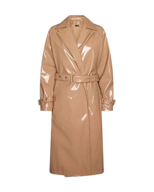 Dolce & Gabbana Natural Belted Waist Trench Coat