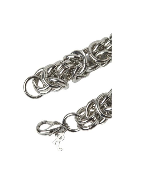 Raf Simons Metallic Cluster Chain Necklace for men