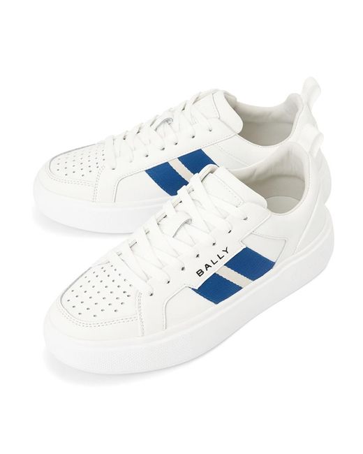 Bally Blue Lace-Up Sneakers