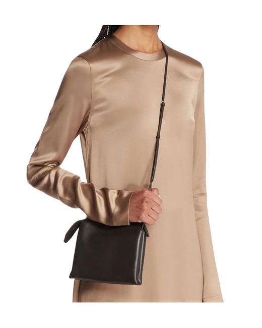 The Row White Zippered Shoulder Bag
