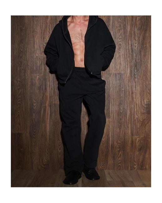 Entire studios Black Zip-Up Hooded Sweatshirt for men