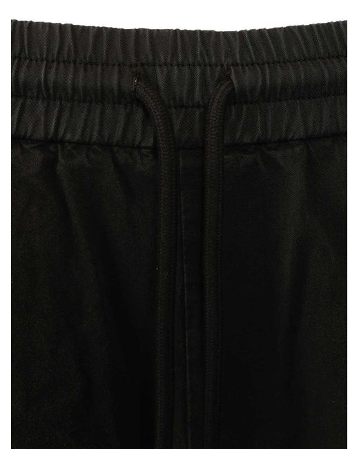 Off-White c/o Virgil Abloh Gray Logo Embroidered Drawstring Shorts for men