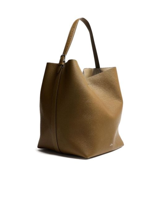 Totême  Brown Logo Handbag