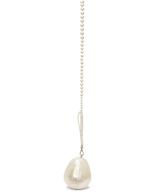 Simone Rocha White Logo Mini Egg Crossbody Bag