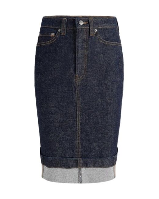 Khaite Blue Kendra Skirt
