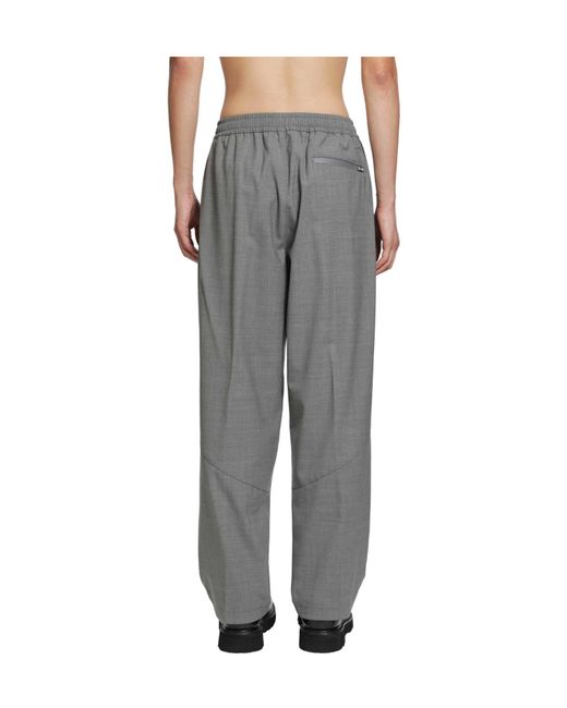 Herno Gray Laminar Relaxed Elastic-Waist Pants for men