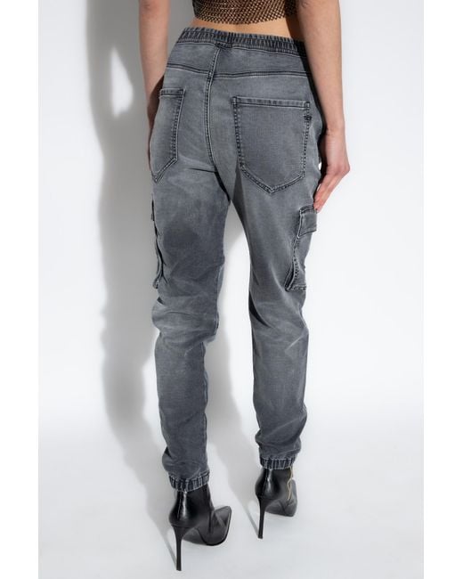 DIESEL Blue 2051 D-Ursy Mid-Rise Slim-Leg Jeans