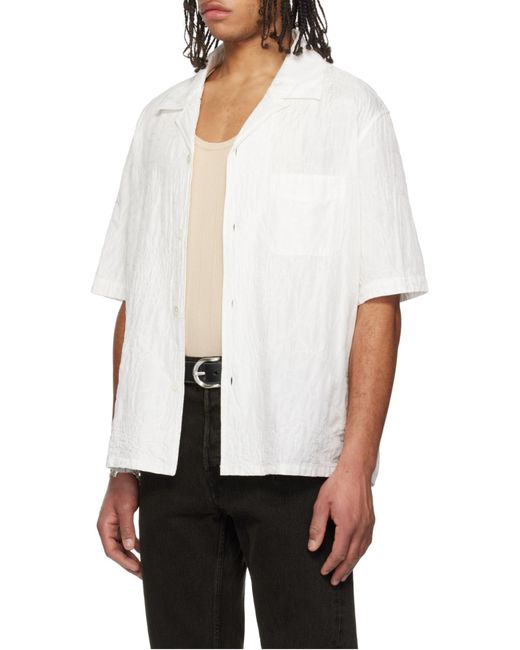 Our Legacy White Heusen Short-Sleeved Shirt for men