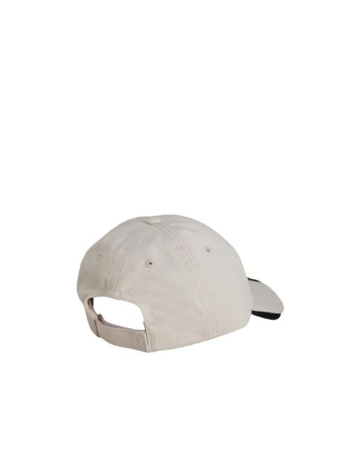 Y-3 Gray Stripes Twill Cap for men
