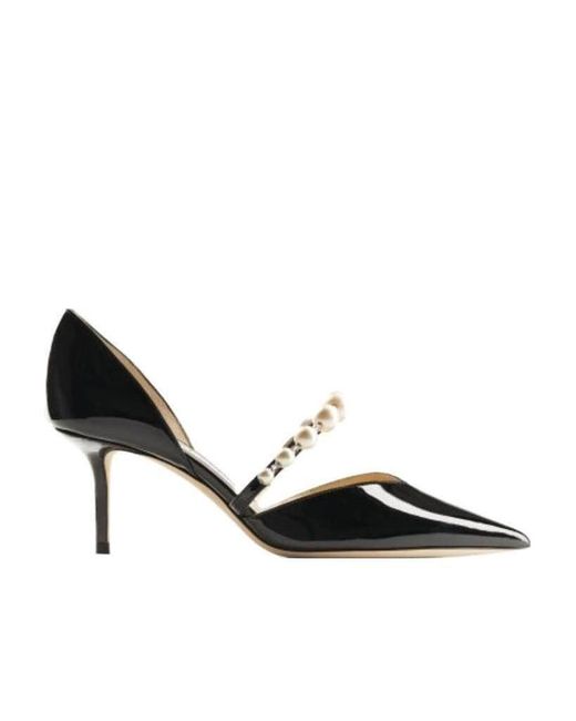Jimmy Choo Black Aurelie 65 Patent Leather Pumps