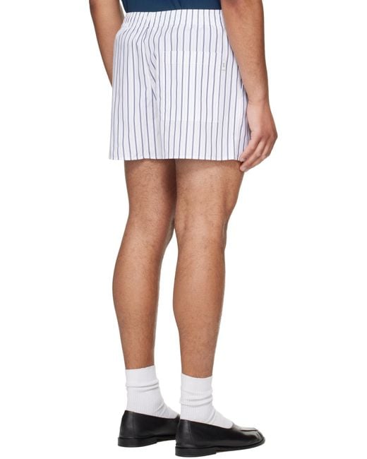 AMI White Elasticated Shorts for men