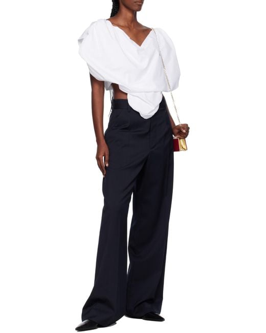Vivienne Westwood White Asymmetrical Top