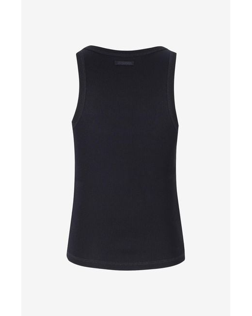 Jacquemus Blue Square Neck Vest