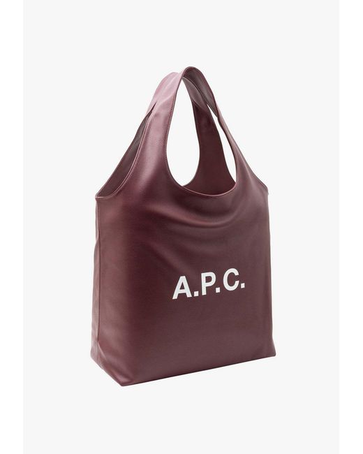 A.P.C. Purple Ninon Top Handle Bag