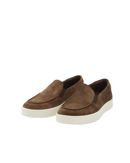 Church's Brown Round Head Loafer Shoes for men