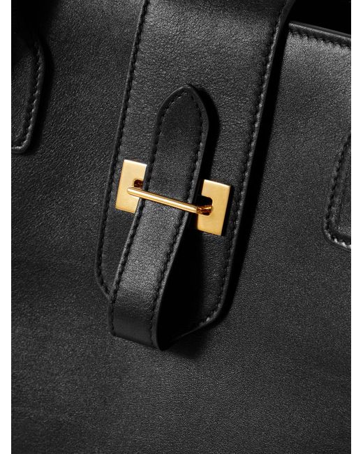Nili Lotan Black Lou Leather Tote Bag