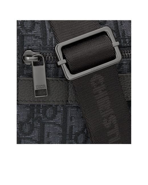 Dior Black Safari Bag With Strap for men