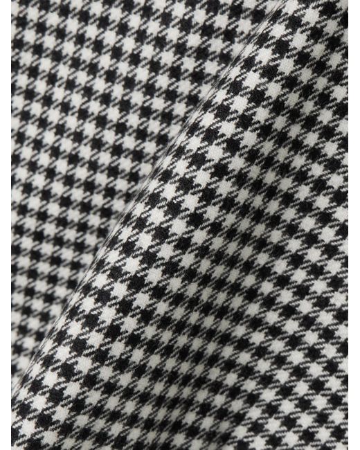 Blazé Milano Gray Houndstooth Wool Mini Skirt